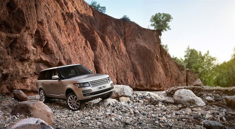 Range Rover Gelände verblockt