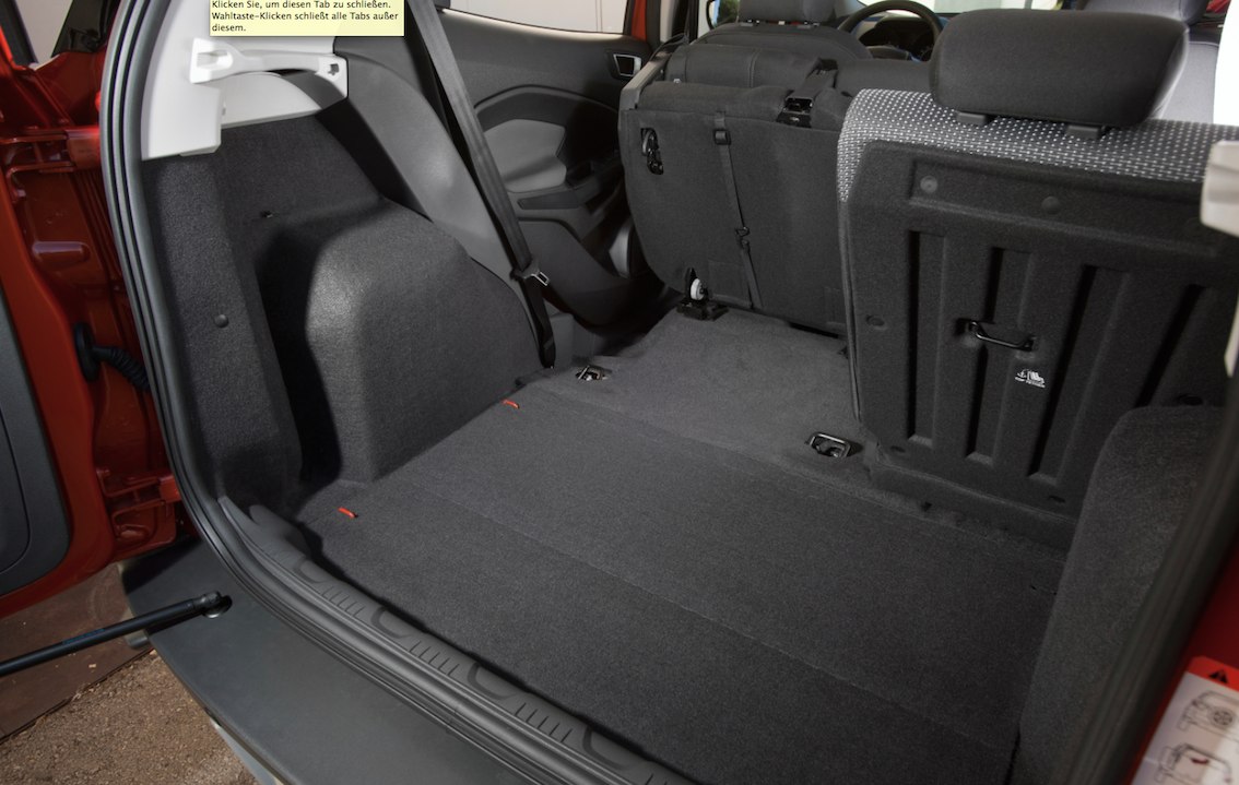 Ford Ecosport Kofferraum