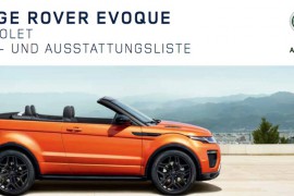 Range Rover Evoque Cabrio Preisliste