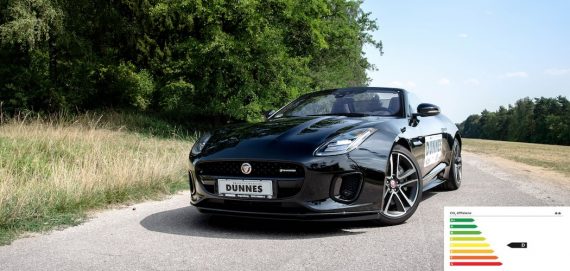 Jaguar F-Type Cabrio Leasing schwarz